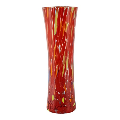 Murano vaso vetro - vaso, rosso