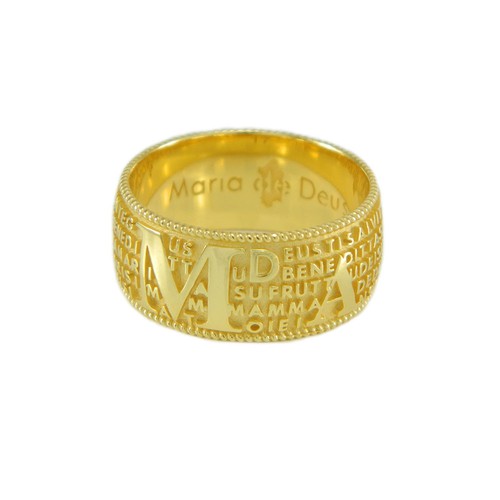 Anello fede con preghiera ave - anello,