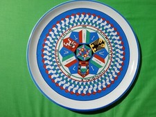 Piatto Commemorativo Decorativo Mondiali Calcio 1990 Giorgio Mattioli Italia 90