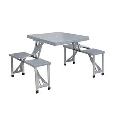 SET TAVOLO PIEGHEVOLE CON 4