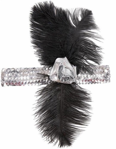 Fascia charleston piume - , e