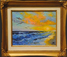 Tramonto. Quadro paesaggio