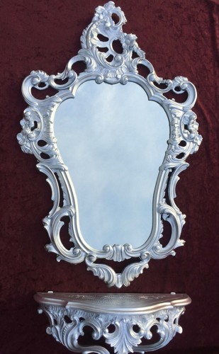 Consolle parete argento - da, +
