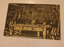 Cartolina xilografia BRUNO DA