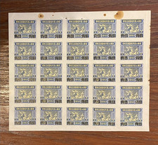 Cina roc 1952 - cina, -foglio
