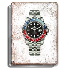 Insegna metallo orologio - insegna, in