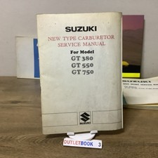 Suzuki GT 380 550 750 manuale officina NUOVI CARBURATORI 1974 Service Manual
