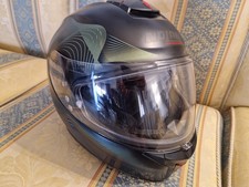 CASCO INTEGRALE DOPPIA VISIERA NOLAN N80.8 POWERGLIDE FLAT BLACK GREEN MISURA M