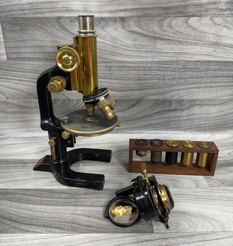 Microscopio vintage reicher - c.,