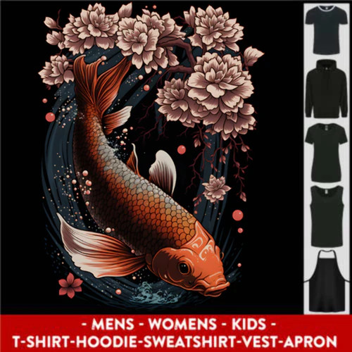 Mystical koi fiori carpa - fiori,