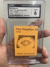 Mox Sapphire MTG Pre-Alpha