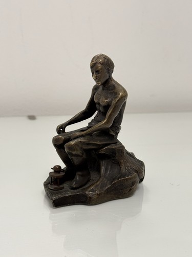 Antica statua bronzo del - antica, in