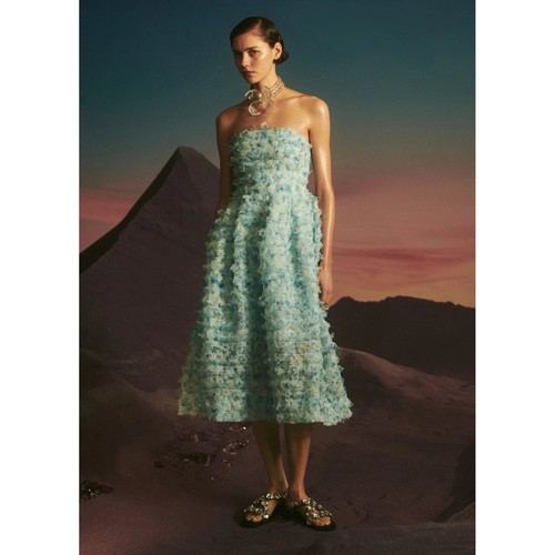 Abito midi blu - , con