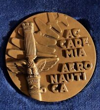 Medaglione Accademia Aeronautica Aviazione Aereo Pilota In Scatola