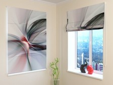 tenda a pacchetto ARREDALACASA astratto e grigio - MISURE PERSONALIZZABILI