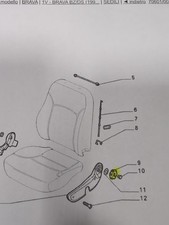174100633 POMELLO SEDILE FIAT