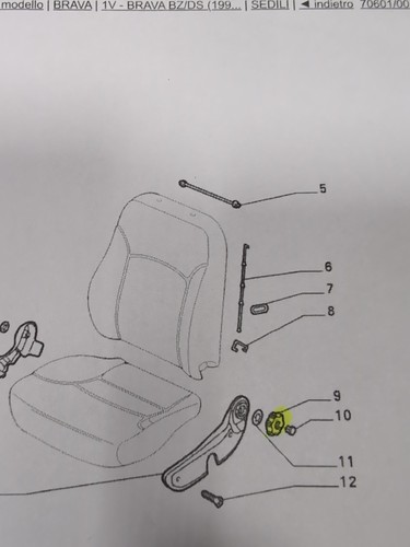 174100633 pomello sedile - 174100633, fiat