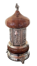 Carillon giostra portasigarette o rossetti vintage Reuge onice marrone