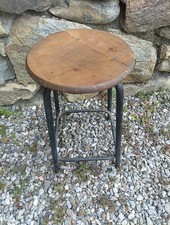 sgabello industriale vintage