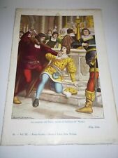 VECCHIA STAMPA LA CONGIURA DEI PAZZI STORIA D'ITALIA PAOLO GIUDICI NERBINI