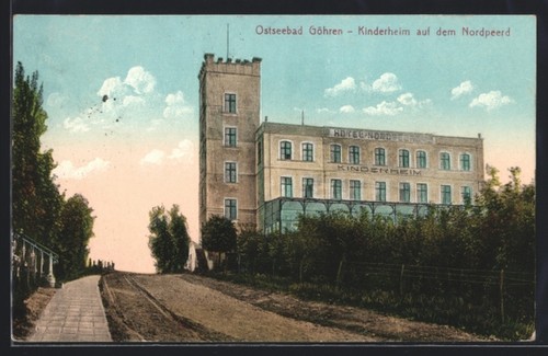 Cartolina göhren asilo nido - göhren,,