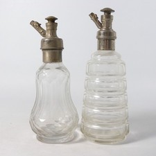 2 ANTICHE BOTTIGLIE BOTTIGLIETTE BOCCETTE DI PROFUMO IN CRISTALLO ANNI 20 30