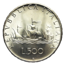 500 LIRE -AG- CARAVELLA DAL