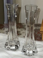 Coppia Di Vasi  in cristallo oggetto decorativo portafiori