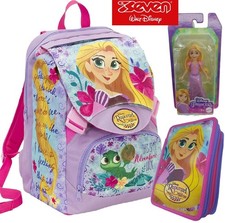 Set Zaino Rapunzel + Astuccio Rapunzel + Gadget - Pattina Sfogliabile - Seven -