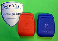 KIT MORSETTI A SGANCIO RAPIDO PER BATTERIA TRATTORI COLORE ROSSO E BLUE R106184