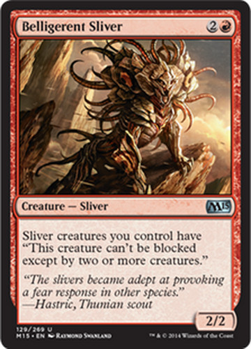 Mtg belligerent sliver exc - belligerent,