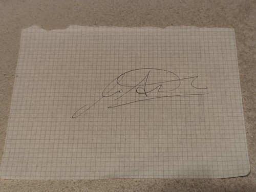 Michele alboreto autografo - michele,