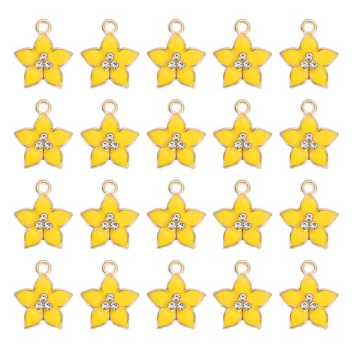 Pcs charm fiore pendente - pcs,