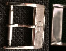 Original Vintage Helvetia Buckle Fibbia 14mm inner Rose Gold Plated Mint L@@K !