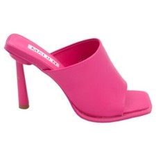 Sandalo sabot fucsia donna con