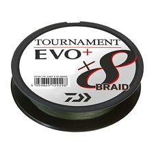 (0,24 €/1 m) Daiwa Tournament X8 Braid EVO+ 270 m 0,12 mm verde scuro intrecciato Ang