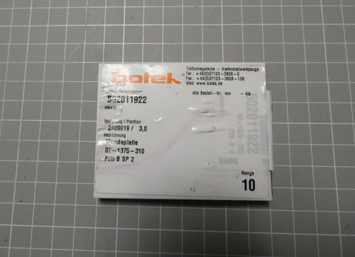 Inserti botek 1375 310 - 7,