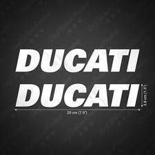 2 Adesivi Compatibili Ducati