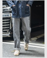 Jeans uomo a righe hickory non