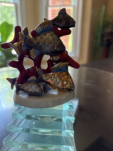 Herend hungary coral with - herend,