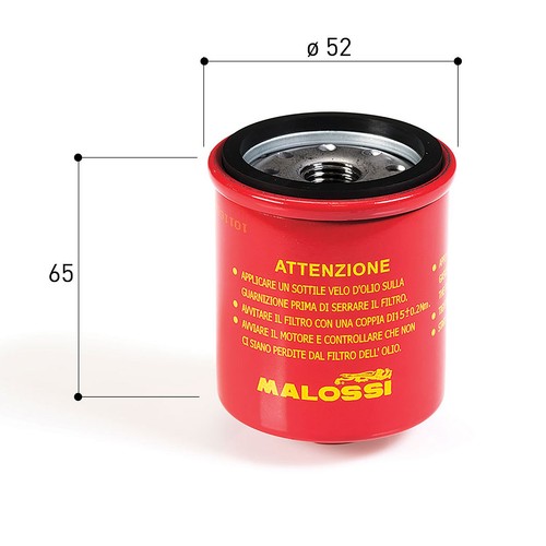 Mf1842 filtro olio malossi - malossi, red