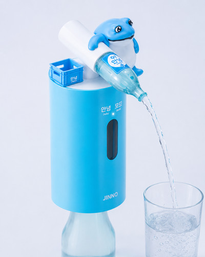 Jinro frog soju dispenser - jinro,