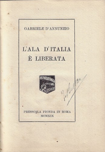 Annunzio gabr l ala - d'annunzio, gabr..l'ala