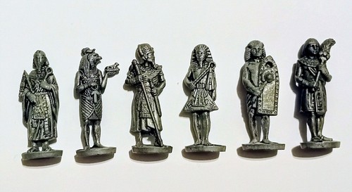 Set figurine metallo egiziani - set,