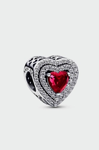Pandora charm cuore rosso - charm,