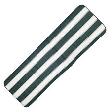 Cuscino per Sdraio Capri da Esterno Giardino a Righe Bianco/Verde 49x154cm