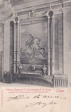 Cuneo - Vittorio Emanuele II - Quadro salone Municipale - fp vg 1901