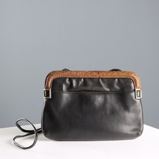 Chloé Borsetta Vintage Pelle Nera Francia Anni 70 Second Hand Originale