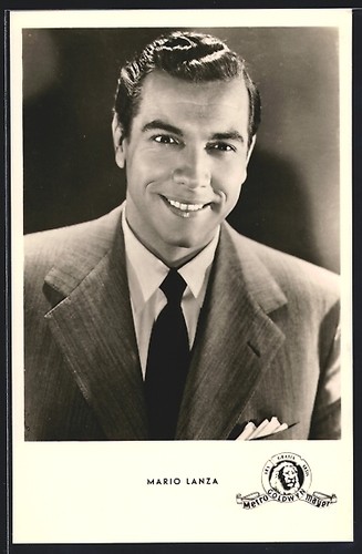 Cartolina cantante lirico