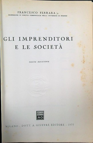 Gli imprenditori societa - gli, le